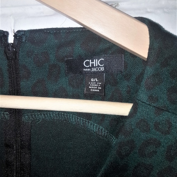 JACOB Green Leopard Print Dress - Picture 3 of 3